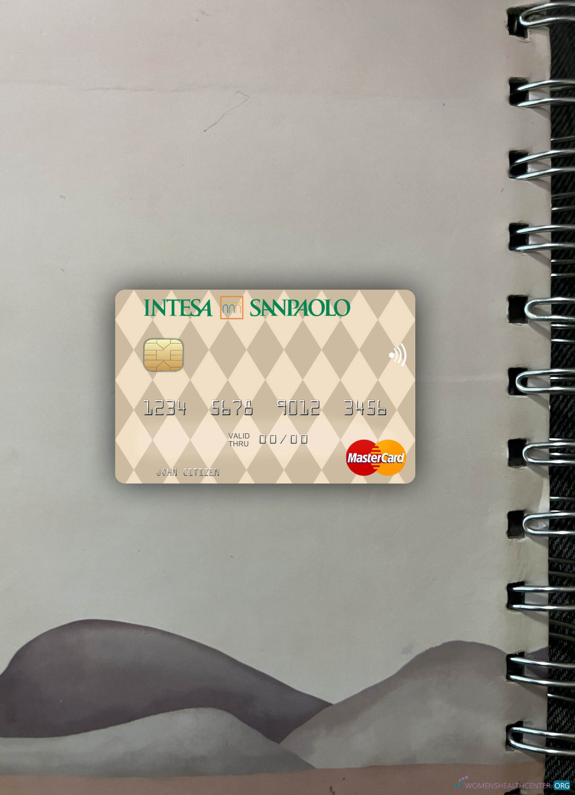 Download Italy Intesa Sanpaolo mastercard photolook front Photoshop template